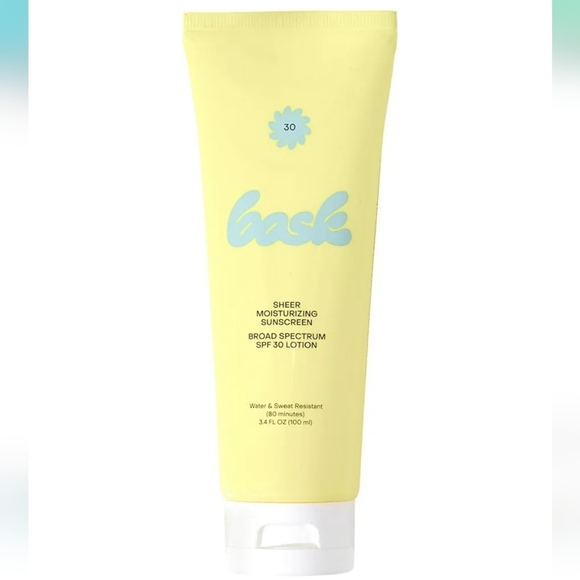 Bask Sheer Vegan Moisturizing Sunscreen SPF 30, NIB - Picture 1 of 5